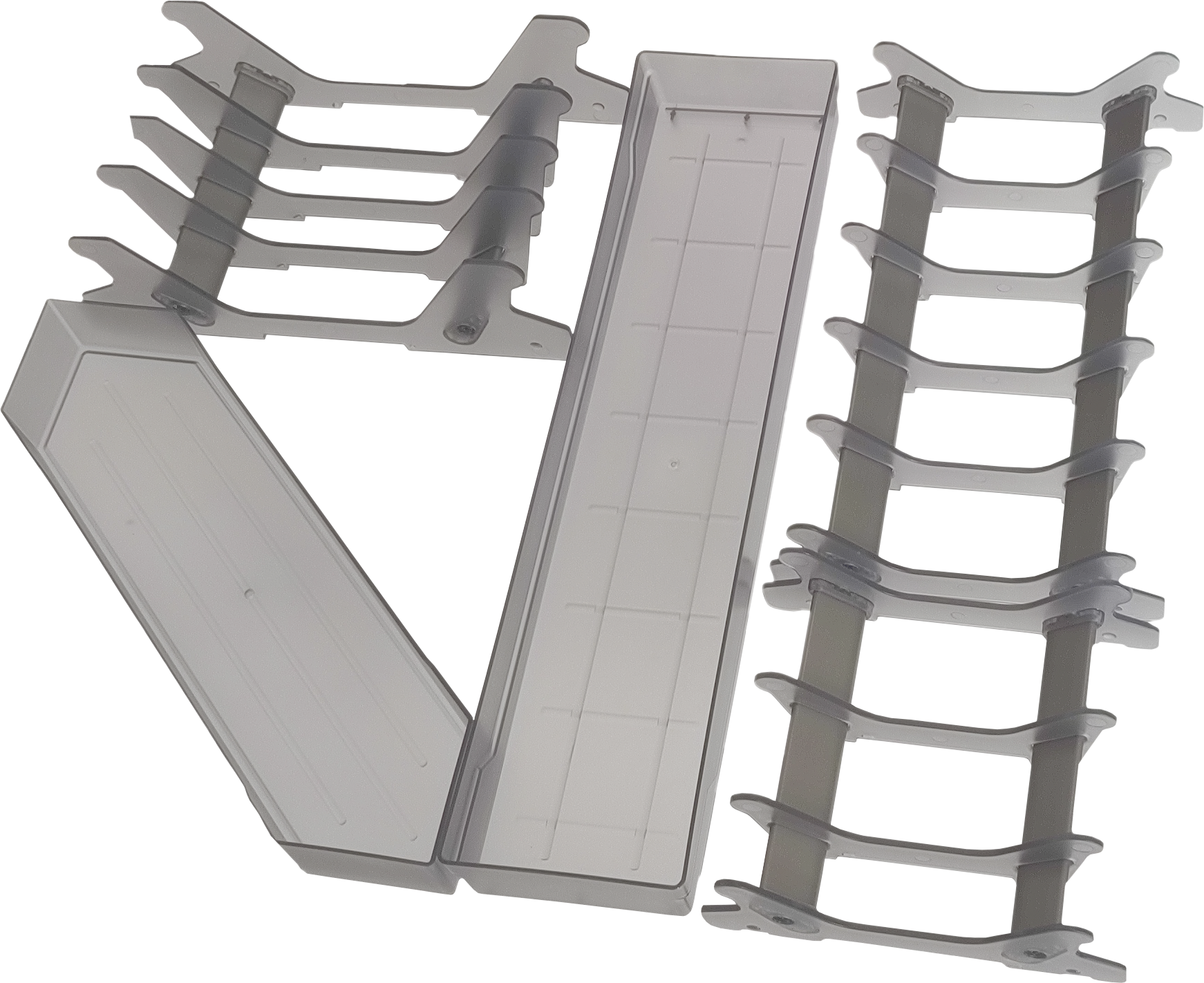 Сушка для посуду фасад 600 висувна з дотягувачем Virno Style нержавіюча сталь